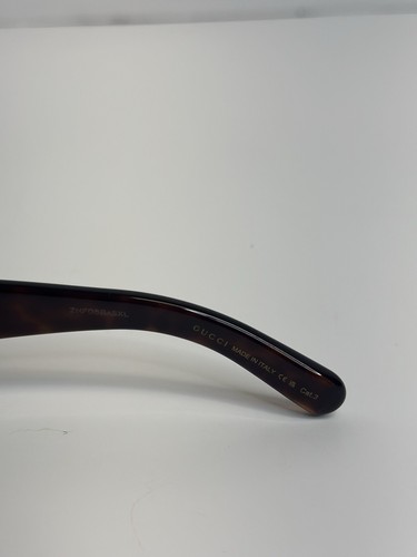 Unisex Gucci Rectangle Sunglasses gg1403s Havana Brown *Read* - Picture 7 of 22