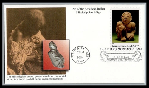 US FDC # 3873f 37c Art Of The American Indian Mystic   2004, 9p3558