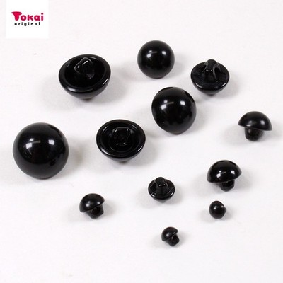 Doll Making Black Button Eyes, 4 pcs (4 13mm)