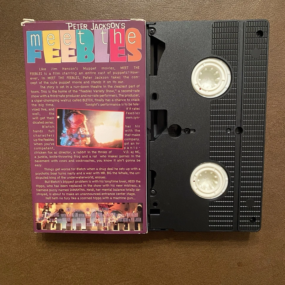 Meet the Feebles VHS Screener Promo Tape Dead Alive Productions Peter Jackson - Image 2 of 4