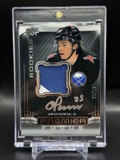 2022-23 UD Premier Owen Power Premier Focus Rookie Patch Auto /50 RPA