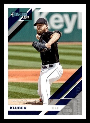 2019 Donruss #86b Corey Kluber : just last name ''Kluber'' on front