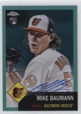2022 Chrome Platinum Anniversary Aqua Refractor 14/150 Mike Baumann Auto 1ao0