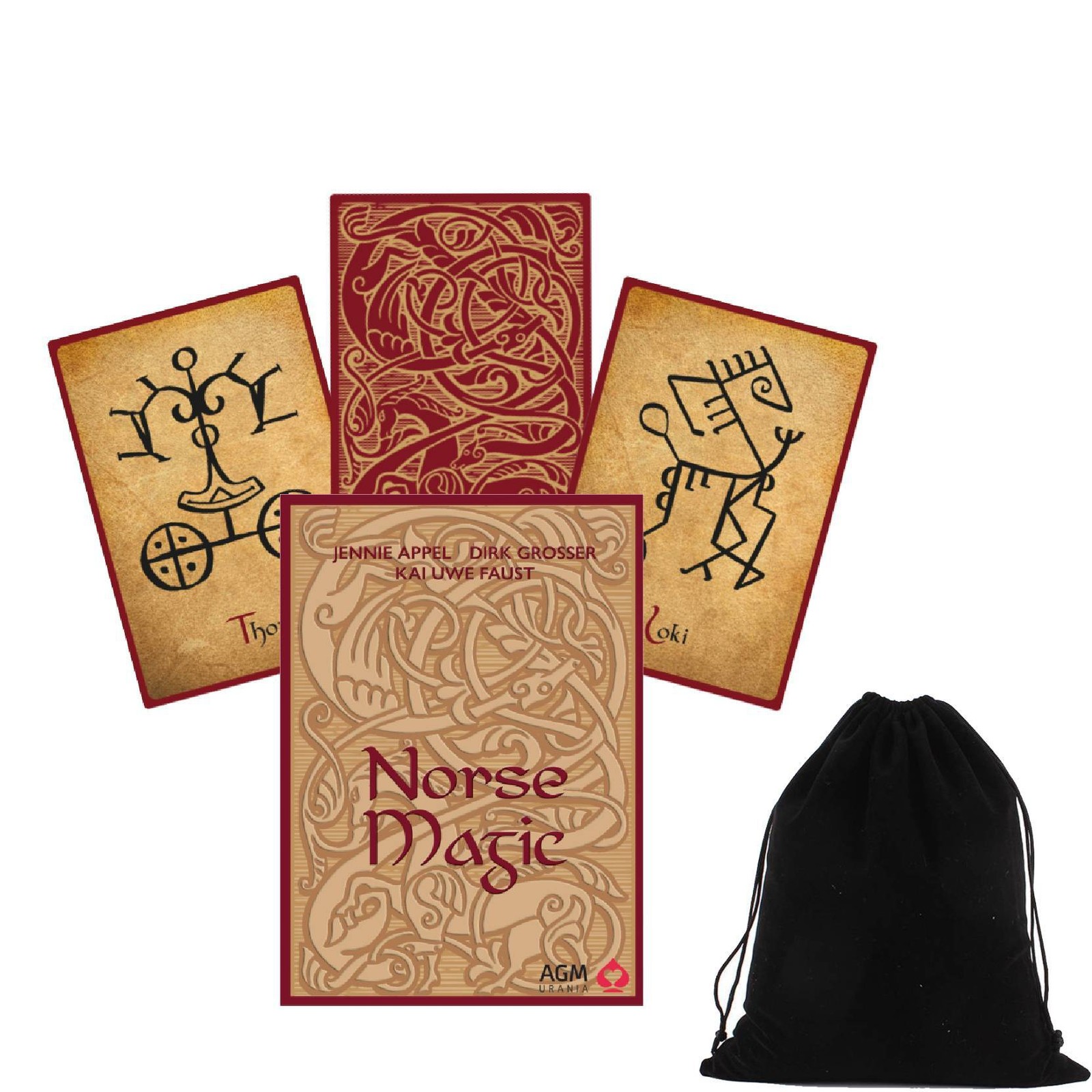 Nordic Magic Card Deck Oracle Appel Dirk Grosser Agm Urania With Bag 10044