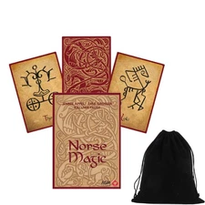 Nordic Magic Card Deck Oracle Appel Dirk Grosser Agm Urania With Bag 10044