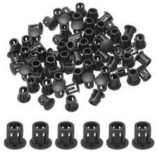 70pcs Drill Screw Hole Plugs Covers 1/5"(5mm) Black