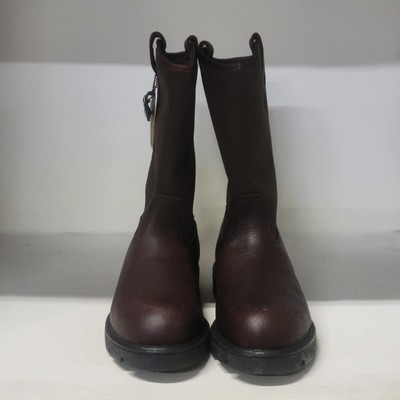 Georgia Wellington Steel Toe Dark Brown Leather Pull-Up Waterproof G111 Size 9W Georgia Men main image 2