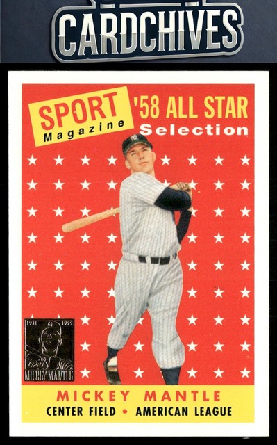 Mickey Mantle 1997 Topps #25 Mickey Mantle Commemorative Reprints