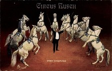 Artist Postcard Thomas, Paul, Circus Busch, Horse Dressage Ernst Schumann - 4358931