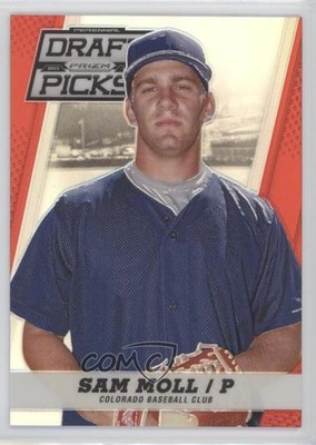 2013 Panini Prizm Perennial Draft Picks Red Prizm 22/100 Sam Moll #90 0o9