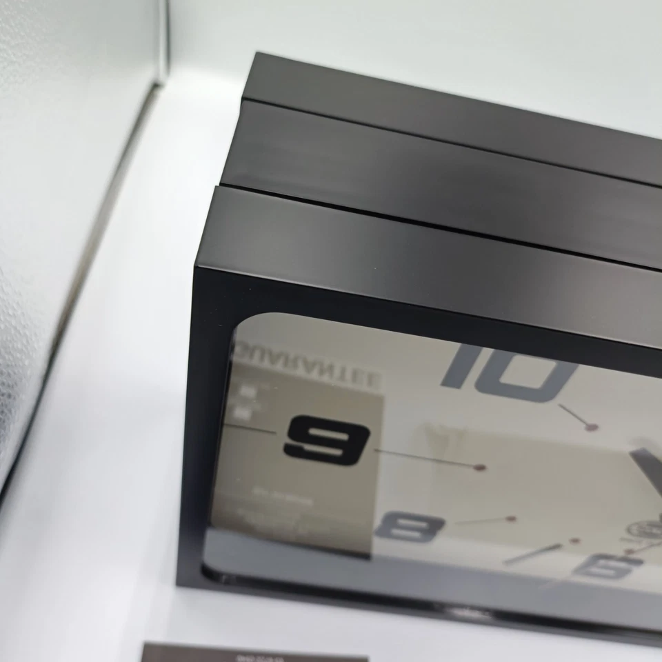 Dulton Double Face Wall Clock H21-0362BK Black Rectangle Magnet Type Japan - Image 2 of 4