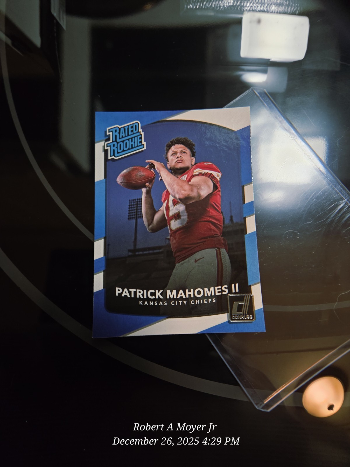 2017 Panini Donruss Rated Rookie Patrick Mahomes II #327 (RC)