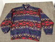 Aztec Vintage Winterset Fleece Jacket Size L Made In Singapore