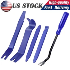 5PC Car Trim Removal Tool Set Hand Tools Pry Bar Panel Door Interior Clip Kit US