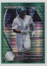 2021 Panini Prizm Draft Picks Green Pulsar Prizm Quincy Hamilton #PDP148 2k3