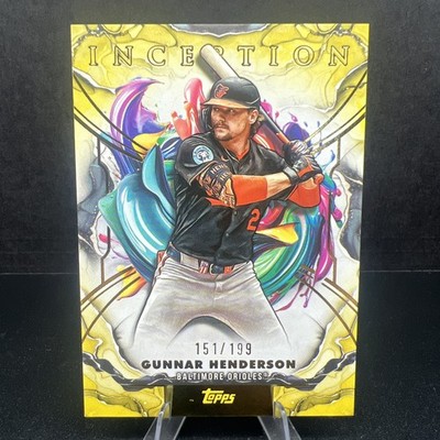 2025 Topps Inception Yellow Parallel /199 Gunnar Henderson Orioles