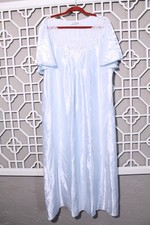 Vintage Natori Nightgown Womens L White Cottage Core Polyester Comfort Pajamas