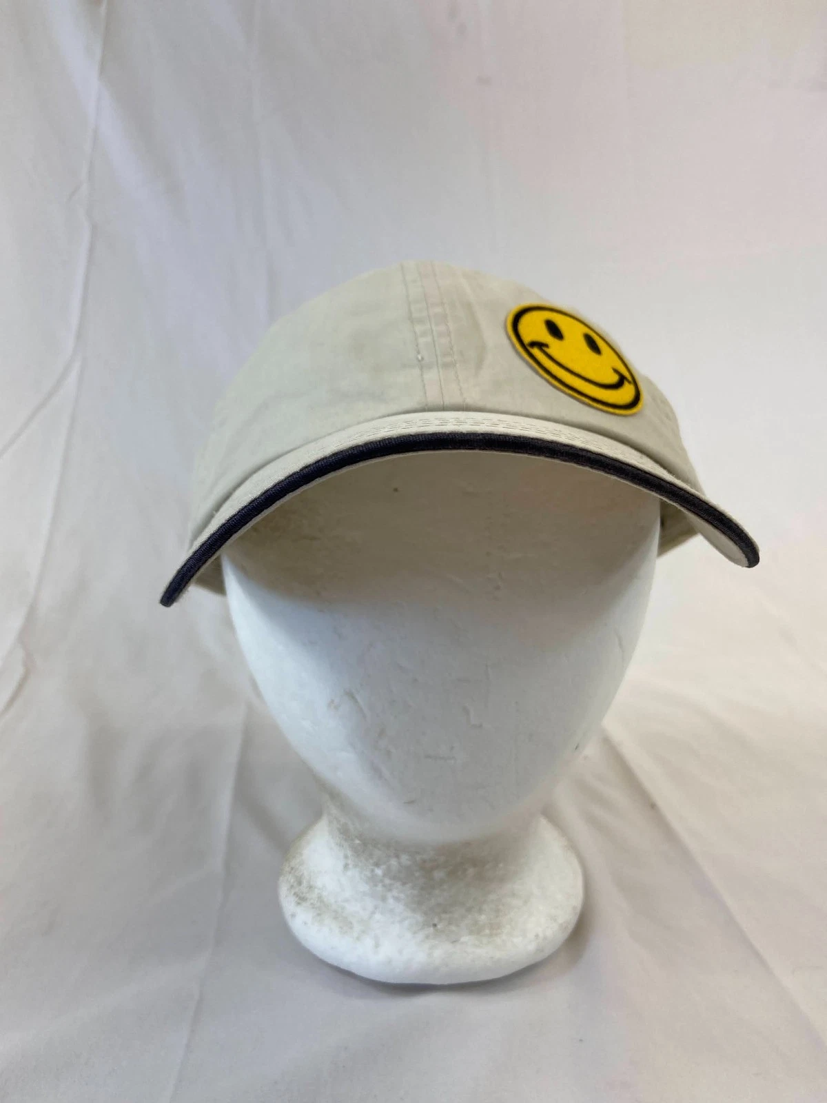 Smiley Face Baseball Cap Strapback Hat Weatherproof Tan Outdoors Casual Wear