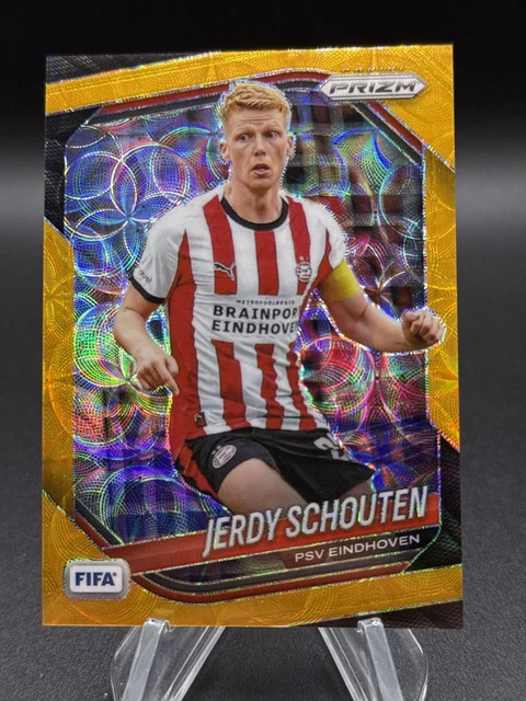 2025-26 Panini Prizm FIFA Jerdy Schouten Choice Gold Prizm /10 #270 PSV