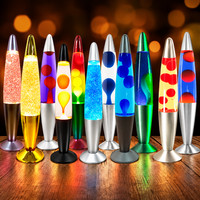 16 Inch Lava Lamp Colourful Motion Mood Light Aluminium Base Bedroom Room Decor
