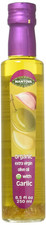 Garlic Organic Flavored Extra Virgin Olive Oil, 8.5 Oz Organic Flavored Extra V