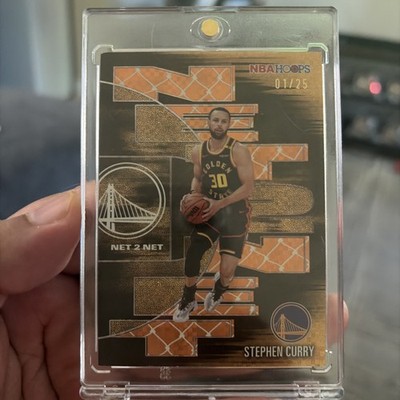 2025-2026 Topps NBA Hoops Stephen Curry Net 2 Net Light Burst Orange 1/25 SSP 