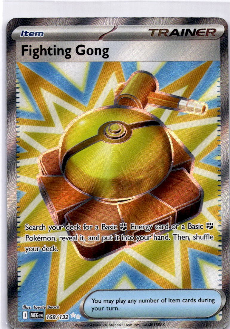 Fighting Gong - Ultra Rare ME01: Mega Evolution 168/132 LP-NM