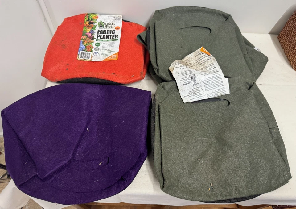 4 упаковки - умные горшки (тканевая сеялка) - 7 галлонов - фиолетовый, оранжевый, серый (2) - Изображение 2 из 4
