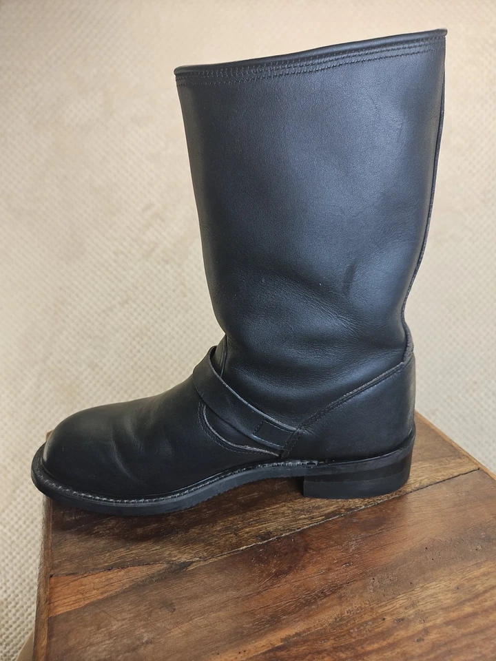 Botas de ingeniero Harley Davidson negras para hombre dedos de acero talla 10 M excelentes... Foto 2 de 4