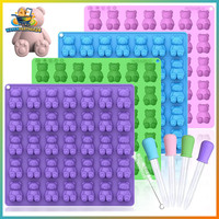 GummibäRchen Formen 5 Ml Silikon Bpa-Frei 4Er Set Mit Pipetten