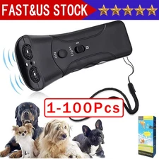Ultrasonic Anti Dog Barking Device Pet Trainer LED Light Gentle Chaser Style Lot