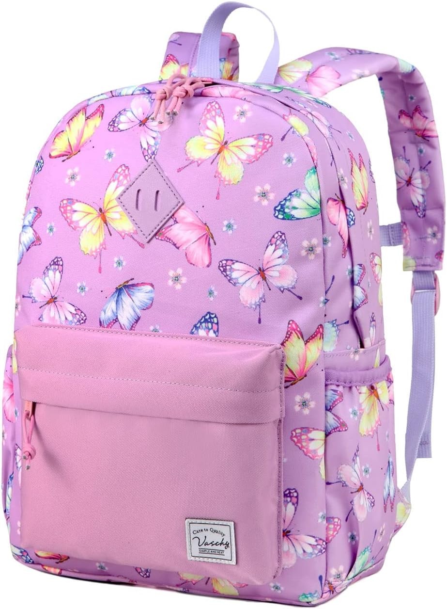 Kinderrucksack VASCHY Wasserdicht Schulranzen mit Brustgurt