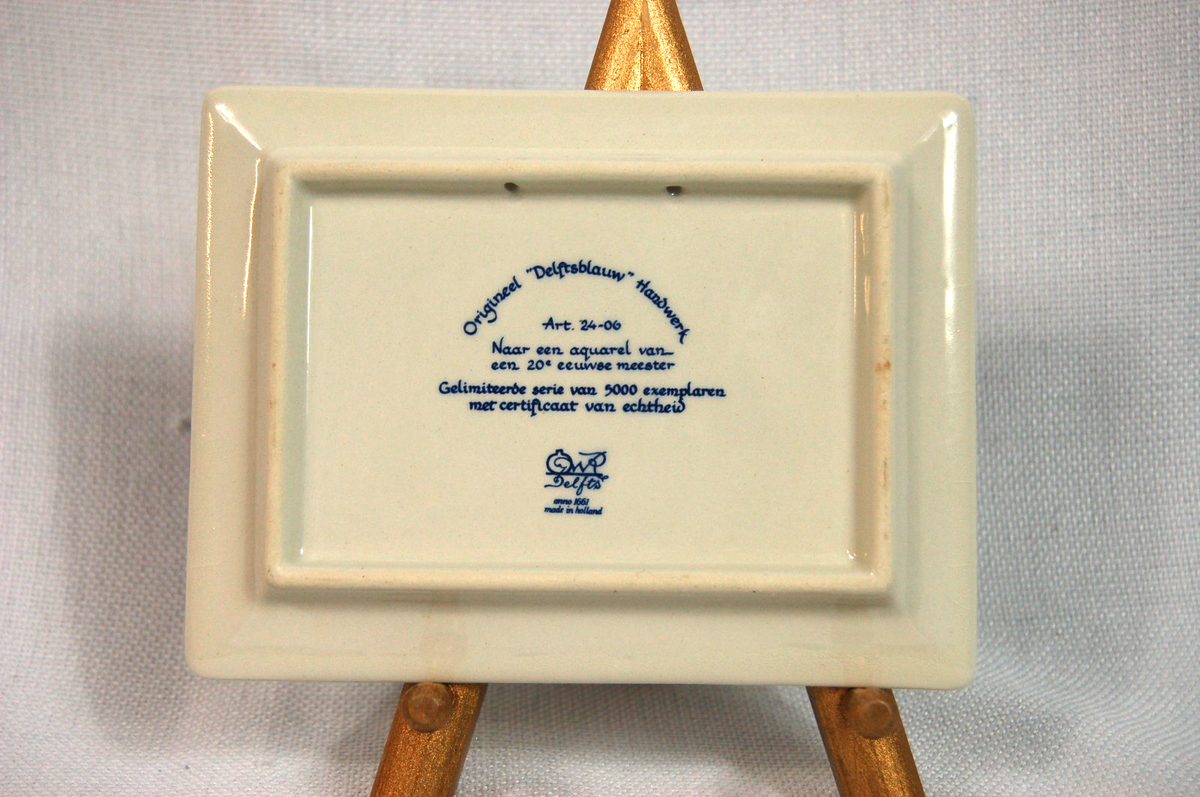 Vtg 1960s Westraven Anno 1661 Delfts Tray 24-06 Windmill