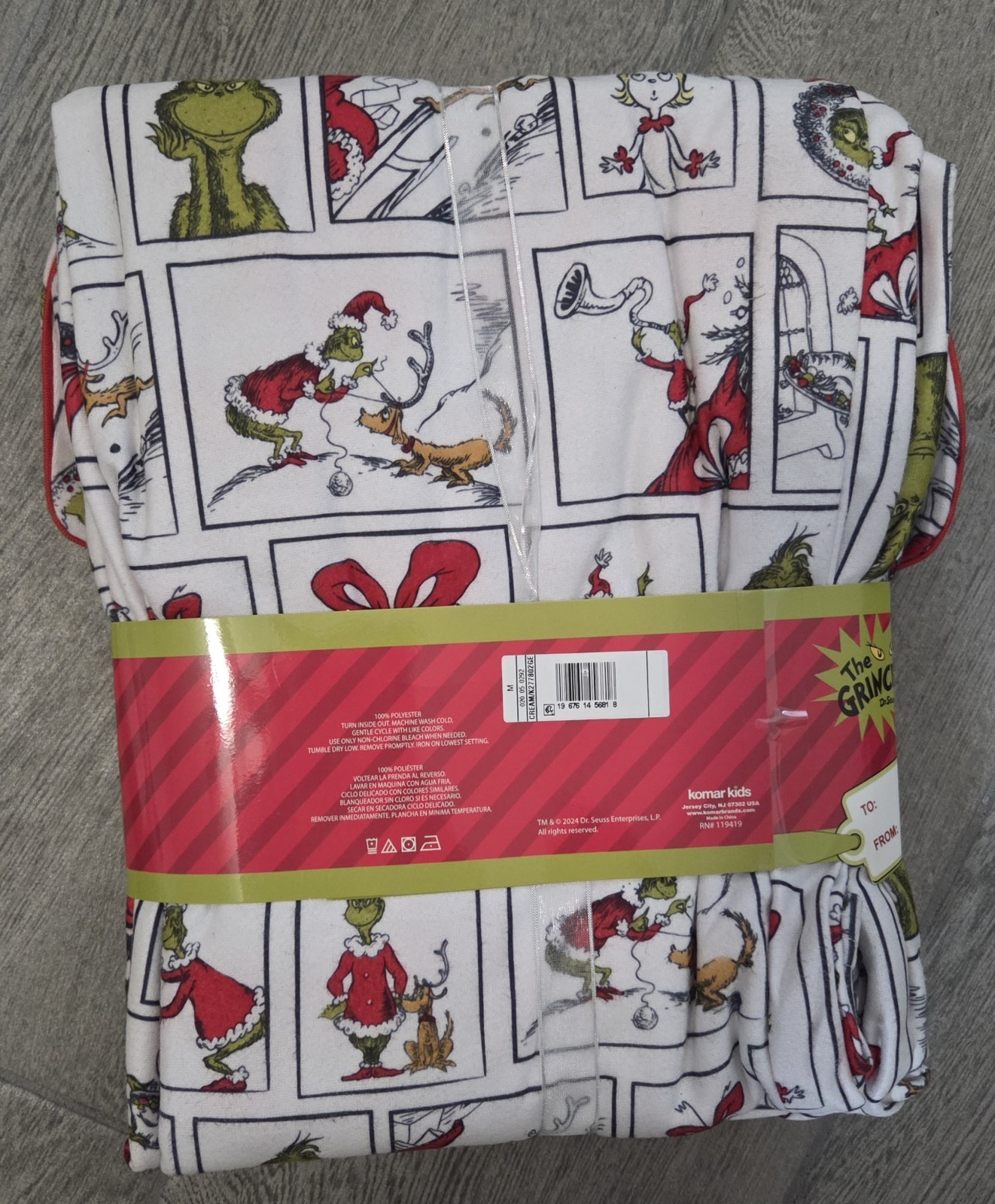 NEW! The Grinch Christmas Pajamas 2 piece set M Medium Women's 