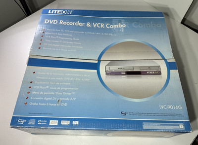 LITEON LVC-9016G DVD & VCR Recorder Combo New In Box