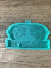 Beachin Silicone Freshie Mold Palm Tree Sunglasses Summer Vibes