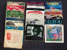 Lot of 25 45 Vinyl Records 7 Inch Picture Sleeves W/ Sleeves See Photos VG