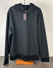 Michael Kors Men's Black MK Signature Logo Hoodie Large New With Tag 148