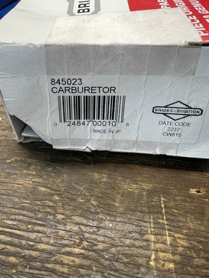 Genuine OEM Briggs & Stratton 845023 Carburetor for sale