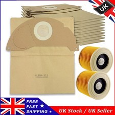 Image of for Karcher WD2 WD3 Hepa Filter & Dust Bags Wet Dry Vacuum Cleaner Replacement