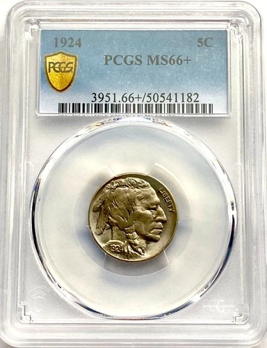 1924 Buffalo Nickel PCGS MS66+