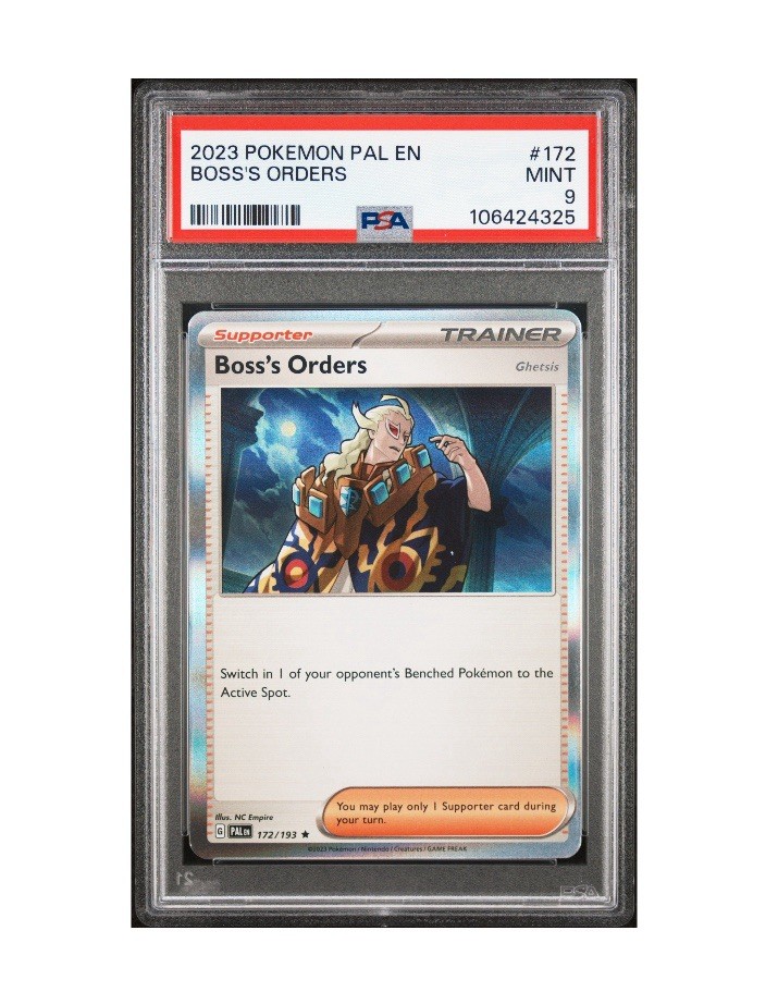 2023 POKEMON PAL EN-PALDEA EVOLVED #172 BOSS'S ORDERS PSA 9 Mint