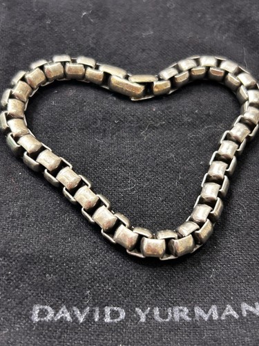 DAVID YURMAN 925 STERLING SILVER UNISEX BRACELET/ITALY/7mm WIDE/8”LENGTH