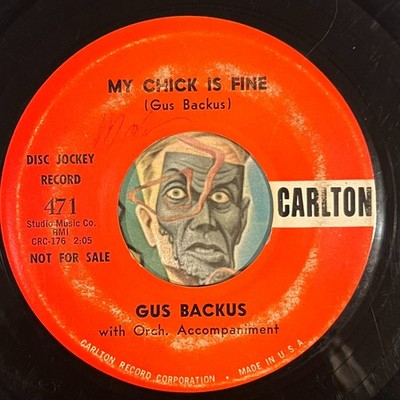 HEAR Gus Backus 45 My Chic Is Fine / You Cant Go It Alone rockabilly teen teener