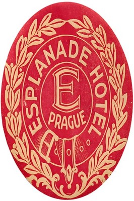   Prague Esplanade Hotel Poster - 1930s Style - 24x36  Hi-Res  Print - 200