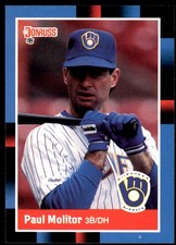 Paul Molitor 1988 Donruss #249 Brewers MLB READ FREE SHIPPING AutographDen