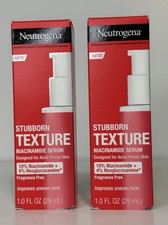 Neutrogena Stubborn Texture Niacinamide Serum 1oz Lot Of 2