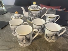 4 Kaffee Becher / Mugs Villeroy & Boch / V&B Audun Chasse 