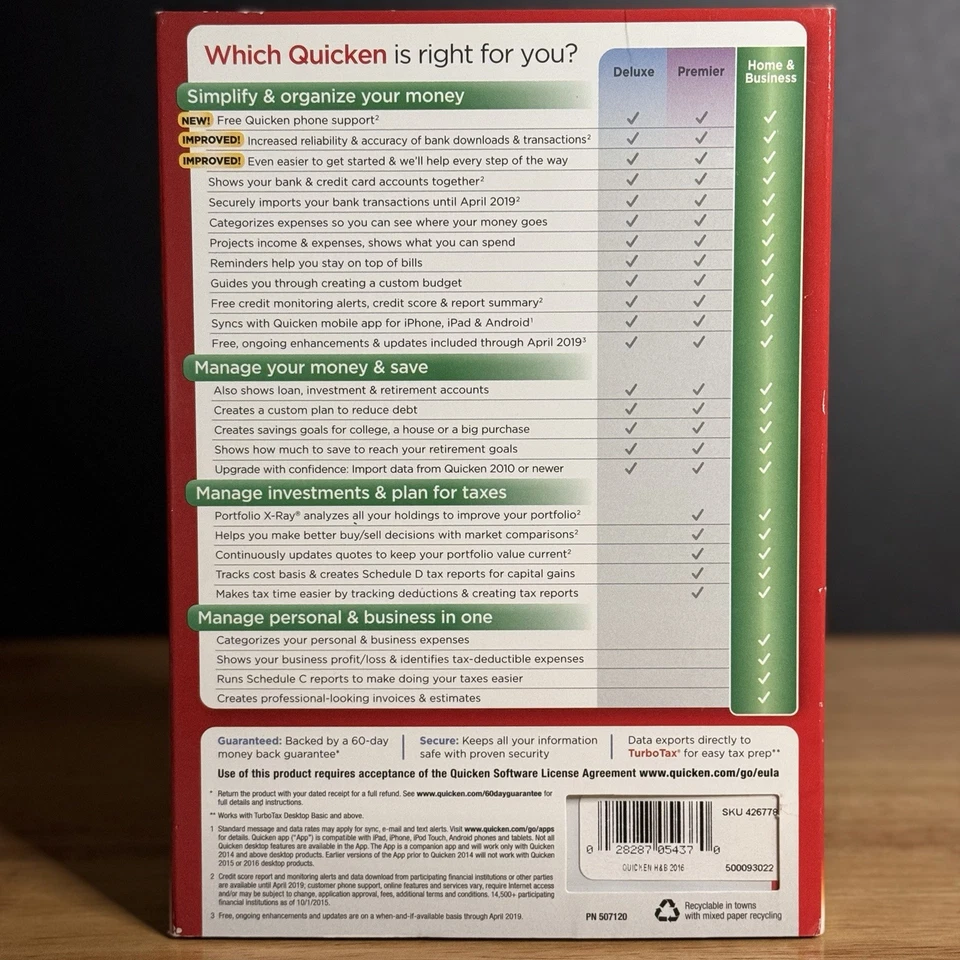 ⚡️QUICKEN Home And Business 2016 For WINDOWS PC - PLEASE READ BELOW ⚠️TESTED - Image 2 of 4