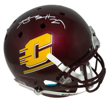 ANTONIO BROWN SIGNED AUTOGRAPHED CENTRAL MICHIGAN CHIPPEWAS FULL SIZE HELMET JSA